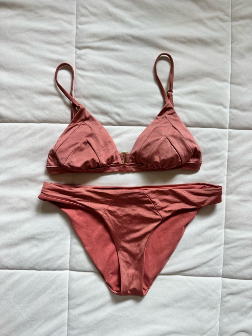 Rust Triangle Bikini Set - Classic Two-Piece Swim